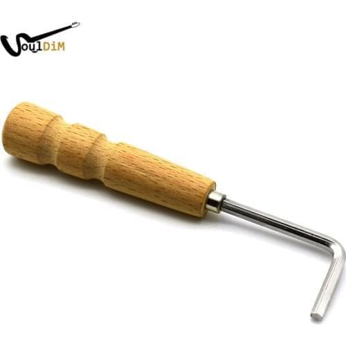 10Pcs 4mm Truss Rod Wooden Handle Guitar Adjustment Wrench Hex Wrench Tool for Mandolin Ukulele Luthier DIY Handmade Guitar