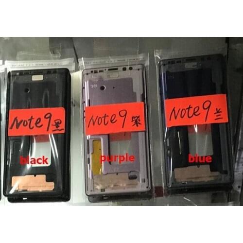10Pcs For Samsung Galaxy Note9 Note 9 N960 N960U SM-N960U Middle Frame Bezel Metal Housing Case with Power Volume Side Button