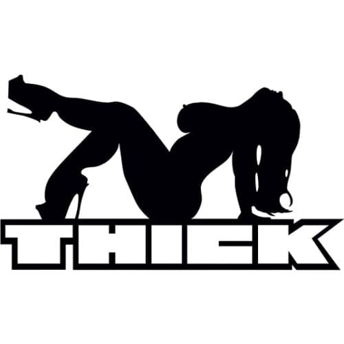 15*9.7cm Thick Sexy Big Fat Chick Mudflap Girl Sticker Decal Woman Naked Chunky Car Sticker