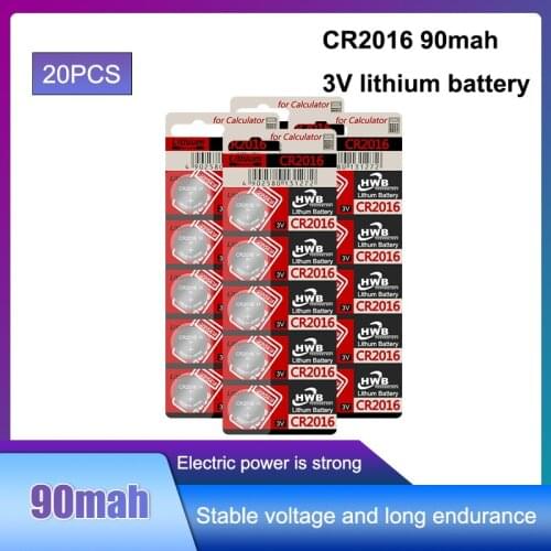 20PC for maxell cr2016 Battery 3V Li-ion Button Battery Watch Coin Cell Batteries cr 2016 DL2016 ECR2016 BR2016 For Watch