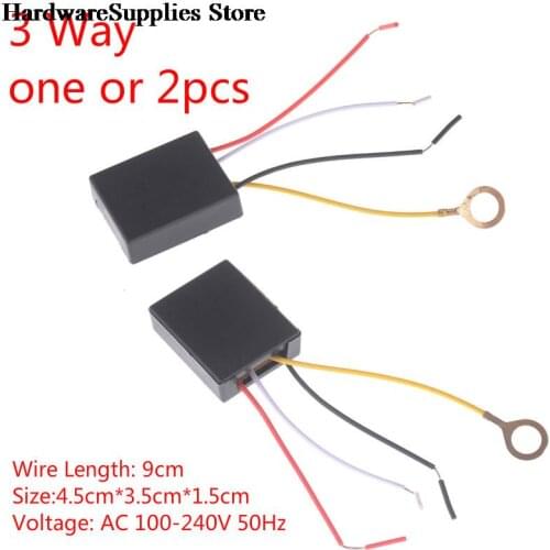 1/2pcs AC 100-240V 3 Way Touch Sensor Switch Desk Light Parts Touch Control Sensor Dimmer For Bulbs Lamp Switch