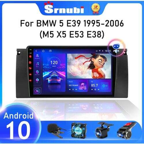 Srnubi Android 10 Car Radio For BMW X5 E39 E53 1999 2000 2001 2002 2003 - 2006 Multimedia Video Player Navigation GPS 2 Din DVD