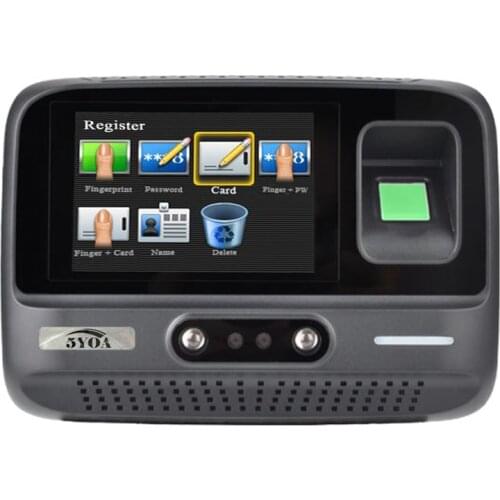 5YOA AF4 No Touch Contactless Time Attendance WIFI Wireless System Face Fingerprint Password Biometric Device Facial Recognition