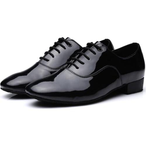 Free Shipping 2017 New Mens Ballroom Latin Tango Modern Rumba Samba Dance Shoes Low Heel Dance Shoes Hot Sale