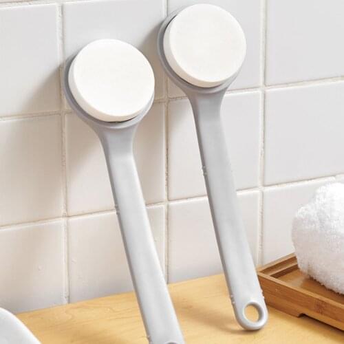 Painless Bath Sponge Shower Detergent Lotion Applicator Sponge Bath Back Brush Long Handle Body Wash Skin Brush Body Scrubber
