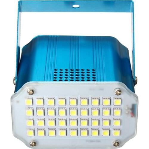Dj Light 36Pcs LED Strobe Plastic Light Auto Voice Control Mode Adjustable Flash Speed Control RGBW 36pcs SMD5050 DJ strobo