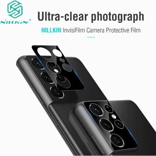 For Samsung Galaxy S21 Ultra Camera Lens Tempered Glass Anti-fingerprint Camera Film For Galaxy S21 Plus Nillkin InvisiFilm