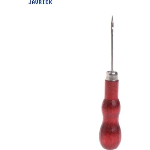 JAVRICK Jewelry Awl Repair Tools Stainless Steel Wood Handle Bead Punches Sewing Pliers