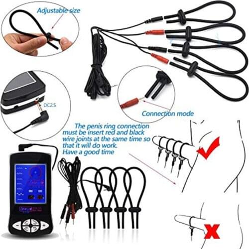 85WE Electro Shock Sex Toy Breast Nipple Suction Clamp Plug Catheter Sound Rings Massage Pads Electric Stimulation