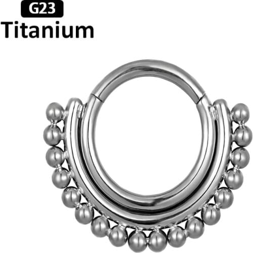 New whole G23 Titanium 16G High quality hight Segment Rings Open Small Septum Nose Earrings body piercing Fashion Jewelry