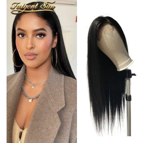 Brazilian 4*4 Lace Closure Wig Straight Human Hair Wigs For Black Women Non-Remy 150% Density Lace Wigs for women human hair