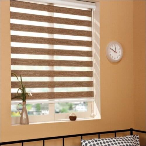 Popular zebra blinds/double-layer roller blinds/ready made curtain/curtain fabric curtain window curtain