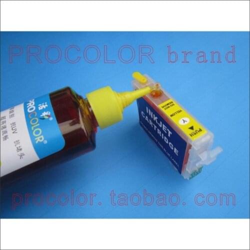 PROCOLOR New Refillable Ink cartridges Asia version, T1901-2-3-4/T1911 with Auto Reset chips for epson ME-301/ ME-303/ME
