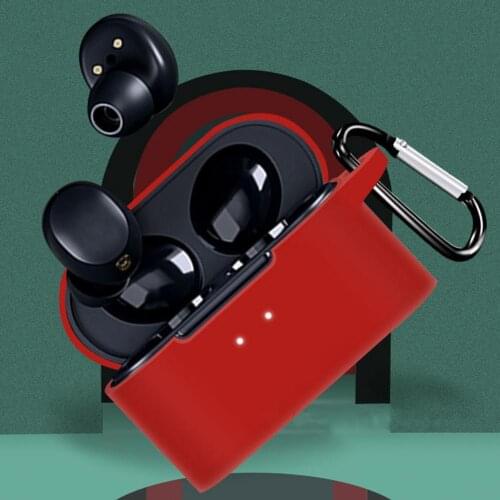 Earphone Protector Solid Shockproof Silicone Silicone Earphone Case Container for QCY HT01