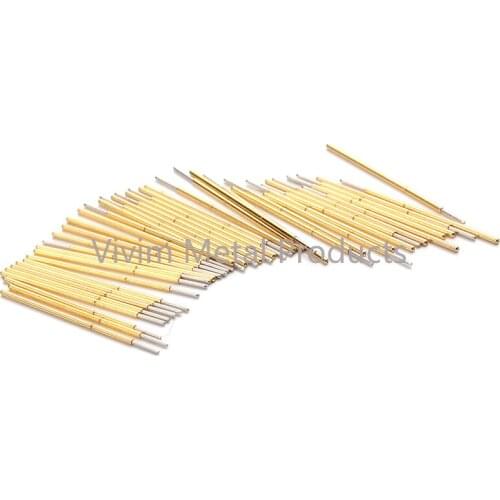 P058-F Spring Test Probe Brass Metal Spring Probe Needle Sleeve 100 / PCS Convenient And Durable Spring Test Probe Length 12mm