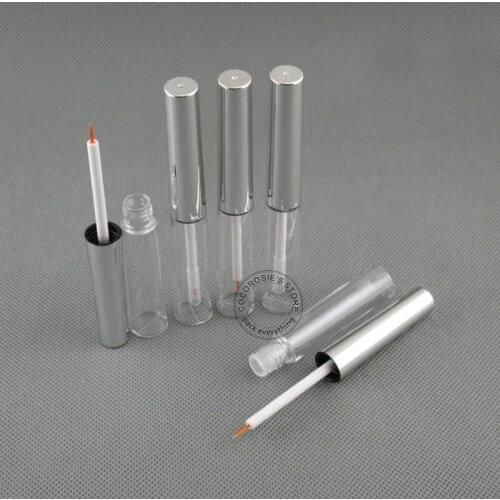 30pcs/lot 8ml empty liquid eye liner tube eye lash vial eyelash serum bottle plastic eyeliner container with brush applicator