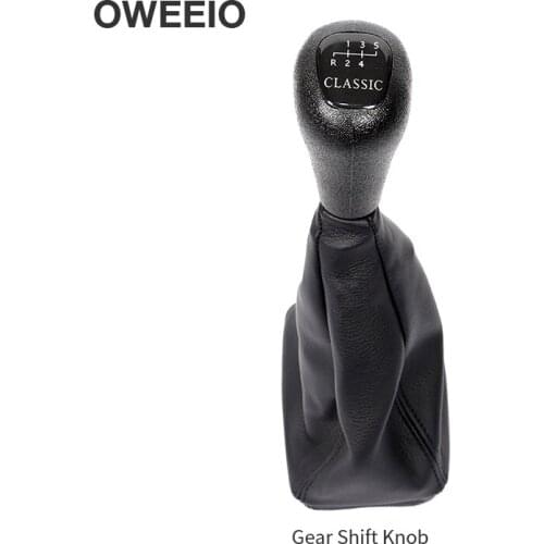 OWEEIO Gear Shift Knob Shifter Knob Lever Stick For Mercedes Benz CLASSIC 5/6 Gear W202 Shift Handle Ball Gear Lever Dust Cover