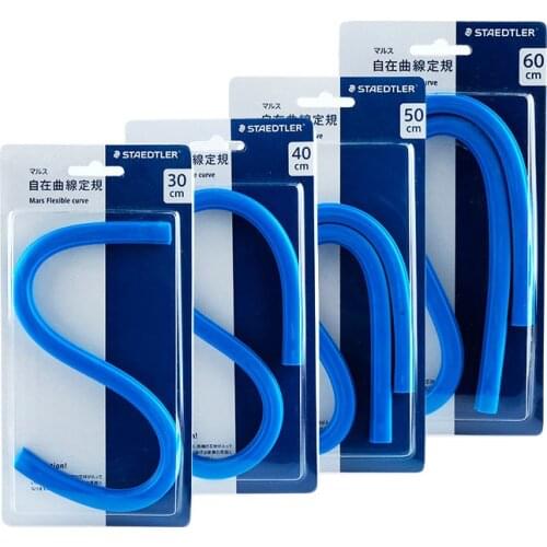 STAEDTLER 30/40/50/60cm arbitrary angle curve ruler soft ruler