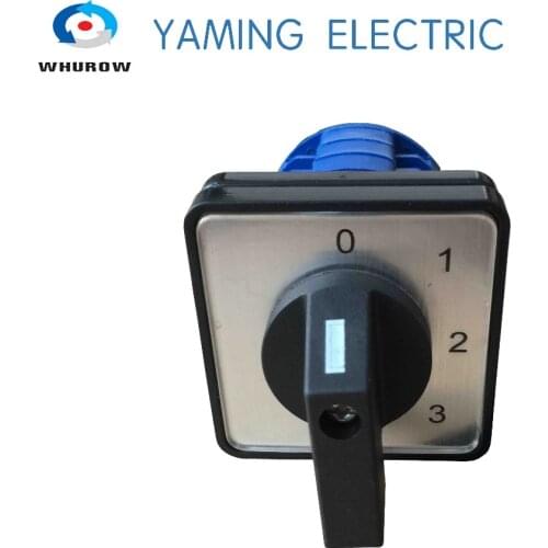 Manufacturer 3 phase main switch manual transfer switch electronic components rotate switch 0-3 position 20A