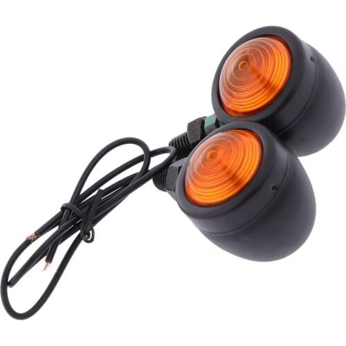 12V Motorcycle Turn Signal Light Universal For Harley Suzuki Yamaha Honda Cafe Racer Light Amber Flasher Moto Accessories
