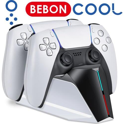 Charger for Sony PS5 Charging Station, for Sony Playstation 5 Dualsense Station, Dual PS5 Charger Dock with Type C Cable