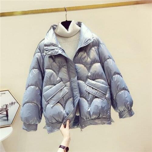 Woman Jacket Parkas Coat Colorful Down Cotton-Padded Coat For Women Short Autumn And Winter Coat Loose Cotton Coat Veste Femme