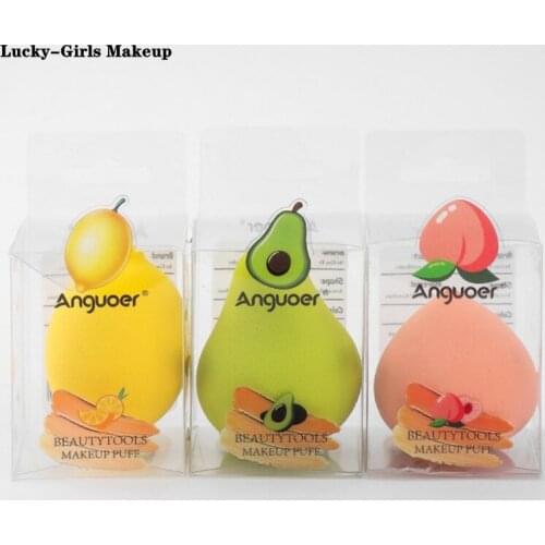 Lucky-Girls 1pcs Fruit Shape Makeup Sponge Cosmetic Puff Foundation Powder Smooth Cosmetic Blender Sponge Beauty Make Up Tools