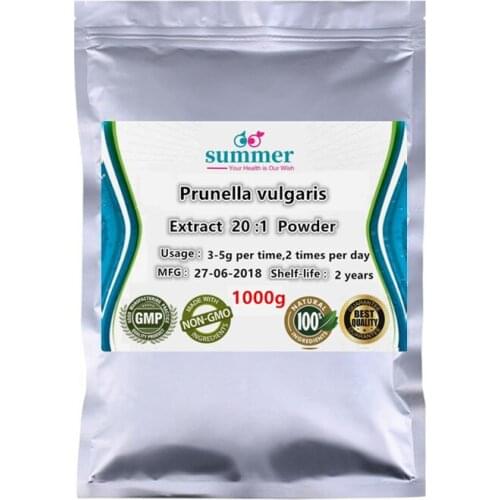 1000g Pure Prunella vulgaris extract 20:1 powder,square-stem,prunella spike,selfheal spike extract for antiaging