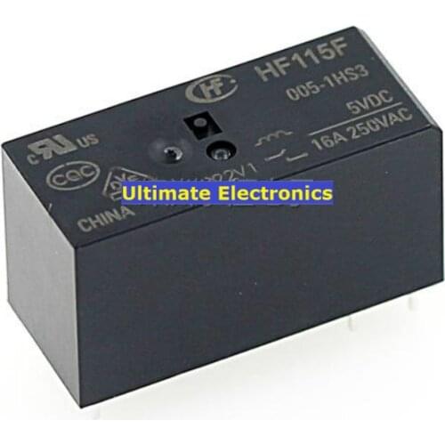 5pcs HF- JQX-115F- 005 012 024-1HS3 (555) JQX-115F-005-1HS3 JQX-115F-012-1HS3 JQX-115F-024-1HS3 6 pin 16A