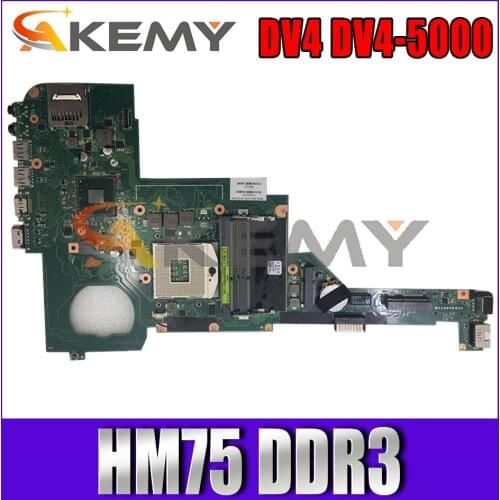 676756-501 676756-001 Laptop motherboard For HP Pavillion DV4 DV4-5000 HM75 Notebook Mainboard WSNU REV.2.1 SLJ8C DDR3