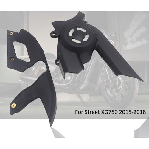 ABS black Motorcycle Bike Upper Drive Belt Chain Guard Cover For Harley Street XG750 XG500 2015 2016 2017 2018 XG 7500 XG 500