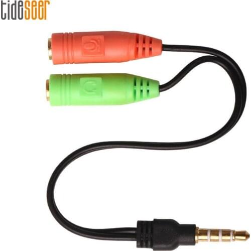 Audio Splitter Cable 3.5mm 1 Male to 2 Dual Female Aux Cord For Headset Earphone Headphone MP3/4 Stereo Plug Adapter 2000pcs
