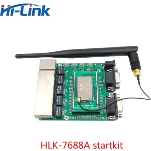 Free shipping 2pcs HLK-7688A Module MT7688AN Chipset Supports Linux OpenWrt Smart Devices and Cloud Services Applications