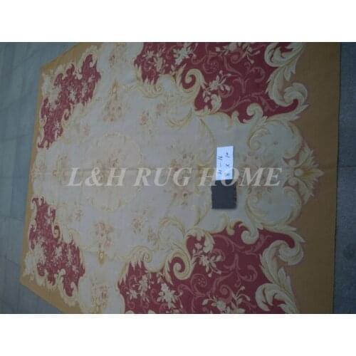 Free shipping 8'x10' French Aubusson weave rug hand woven carpet original oriented rug royal style