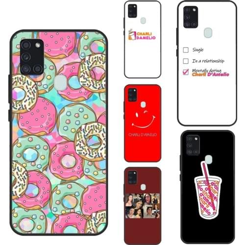 Charli Damelio Donut Phone Case For Samsung A51 A71 A11 A31 A41 A20e A21S A12 A32 A52 A72 A10 A20 S A40 A50 A70