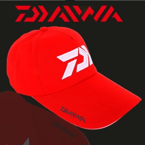 DAIWA Fishing Hat Autumn and Winter Mens Outdoor Mountaineering Sunscreen Fishing Hat Embroidered Cotton Thread Fashion Hat