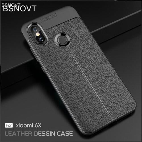 For Xiaomi Mi A2 Case Cover Shockproof Luxury Leather TPU Anti-knock Phone Cover For Xiaomi Mi 6X Case For Xiaomi Mi A2 5.99"