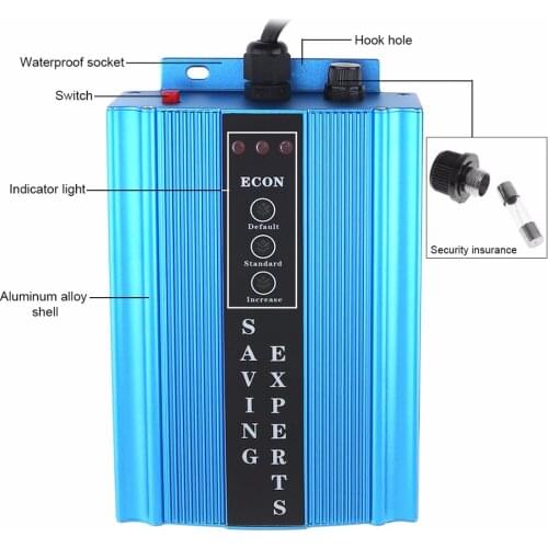 68KW 90-250V Intelligent Electricity Saving Box LED Saving Box with Indicator Light for Home Office Use Energy Saving Device