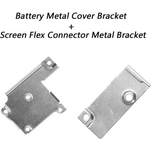 For iPhone 5S SE 6 6 Plus 6s 6s Plus 7 7 Plus LCD Screen Flex Connector Metal Bracket + Battery Metal Cover Bracket