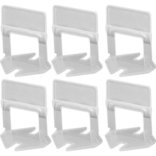 HLZS-600 PCS 1/8 Inch Tile Leveling System Clips Premium Tile Leveling Clips Tiles Leveler Spacers for Professional