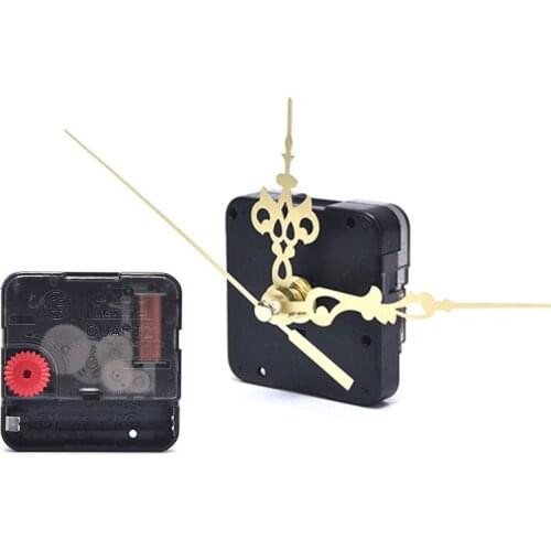 Quartz Clock Movement Mechanism Hands Wall Repair Tool Parts Silent Kit Set DIY Gold Pointer