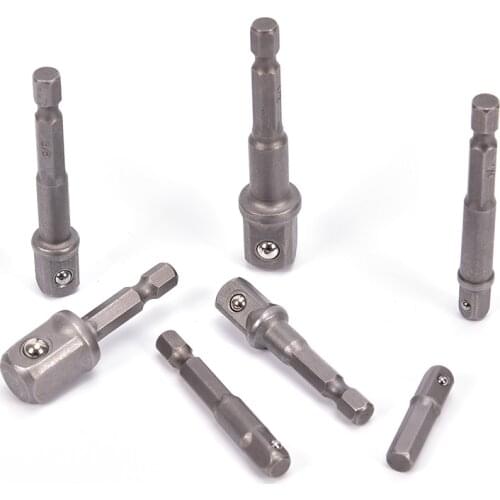 Ocket Extension Bit Adaptor Set Hex Shank Wrench Drive Power Drill Socket Drill Adapter Screwdriver Tool Heads 1/4 3/8 1/2