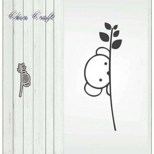 Bear holding a branch Metal Cutting Dies Stencil Scrapbook Album Embossing For Gift Card Making Handcrafts 2019 new