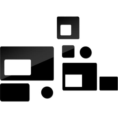 Limited new diy wall sticker 3d stickers home decor adesivo de parede car modern acrylic large mirror surface