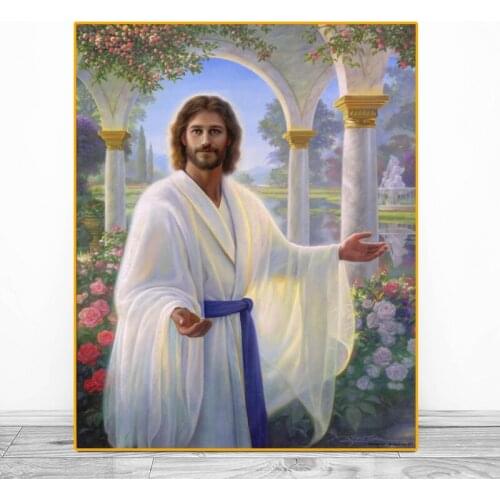 Jesus Christ on Canvas Posters and Print Wall Art Pictures for Living Room Home Decor Wall Print painting Caudros Decora