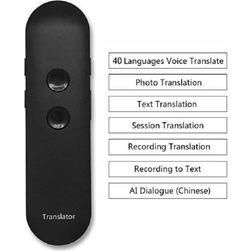 Portable Smart Voice Translator Upgrade Version for Learning Travel Business Meeting 3 in 1 voice Text Photo Language translator