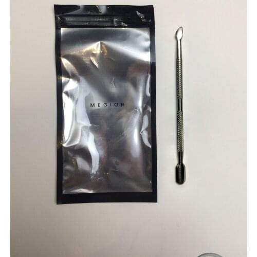 MEGIOR steel Double-ended Cuticle Pusher Dead Skin Remover Manicure cleaner Care nails art tool All for manicure set