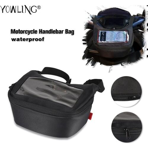 Motorcycle Handlebar Bag Windscreen Bag Fuel Tank Bag For TMAX 560 530 XMAX Vespa GTS300 Mobile Phone Touch Screen Earphone Bag