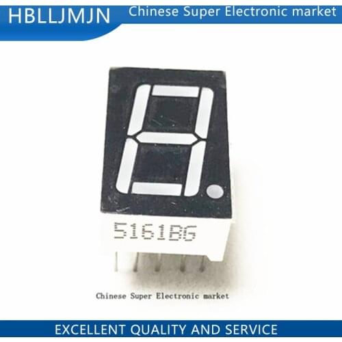 5PCS LD-5161BG 1 Digit 0.56" GREEN 7 SEGMENT LED DISPLAY COMMON ANODE DIP-10