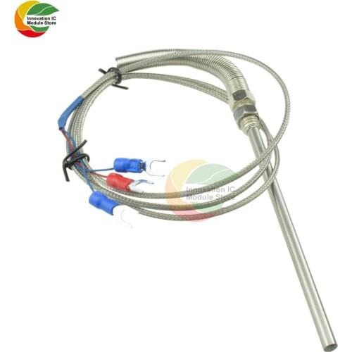 PT100 thermocouple wire M8 wire length 1 meter 0-150℃ temperature sensor thread for thermostat